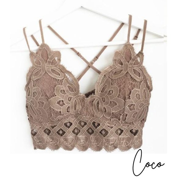 Anemone Lace Bralette- Coco - Picture 1 of 3